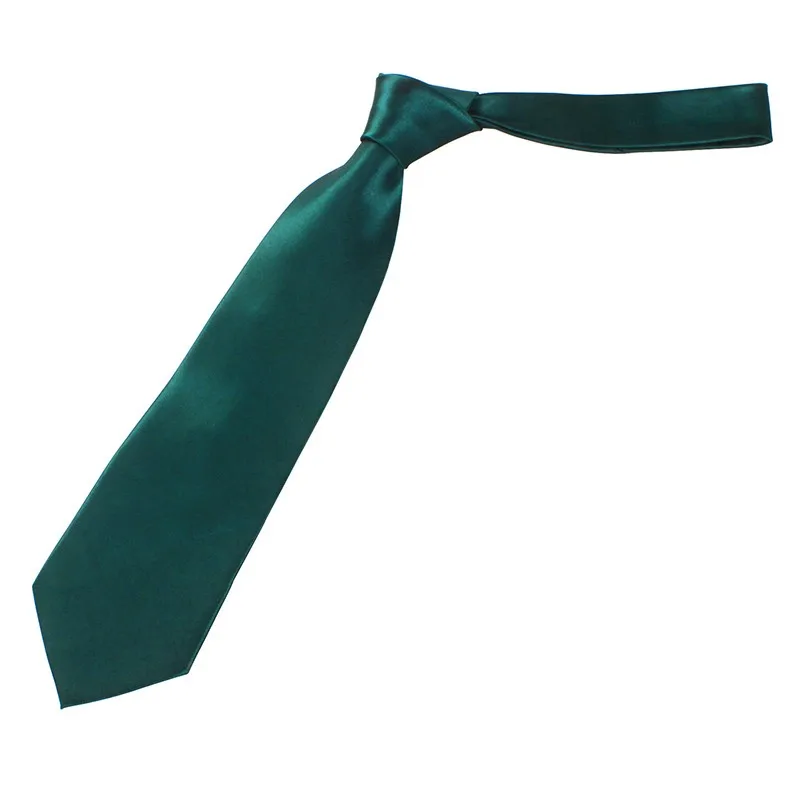 Mens Plain Ties Silk Neck Tie Bowtie Solid color Groom Ties 10cm Wide Neckties