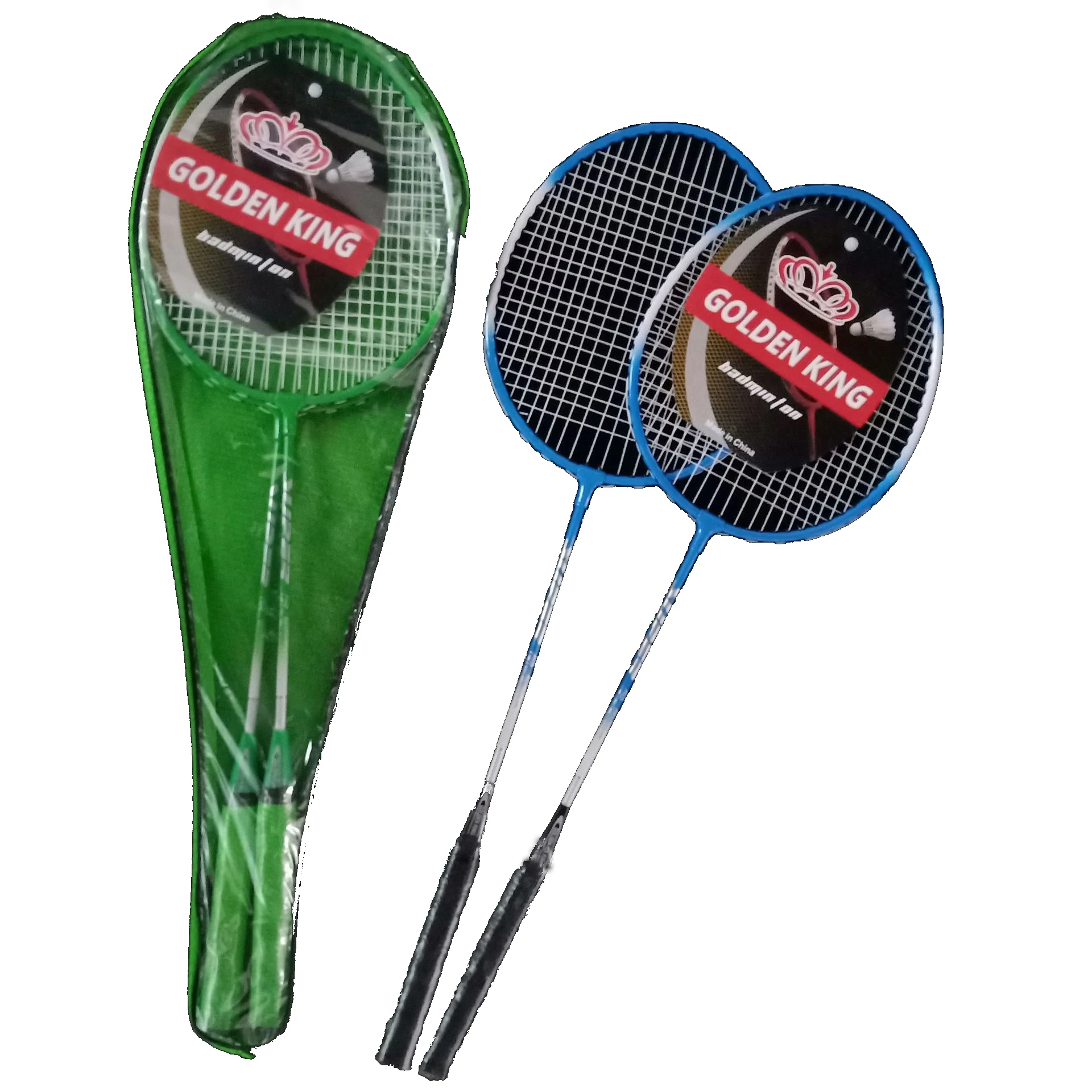 Promotion quality steel bat badminton custom logo badminton rackets low prices factory direct badminton bat and ball