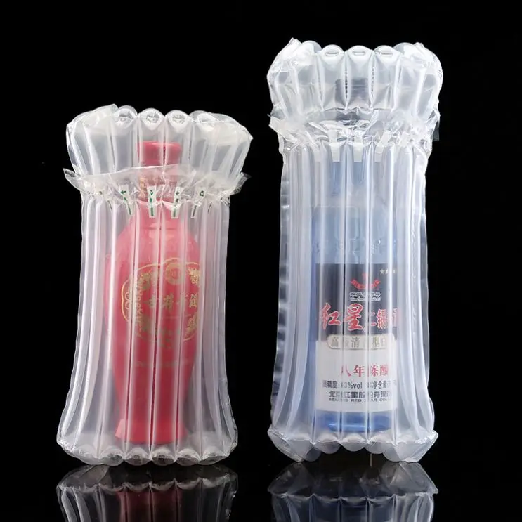 Express Shipping Inflatable Wine Bag PE Plastic Printed Surface Protection Industrial Use for Packaging Secure Air Column