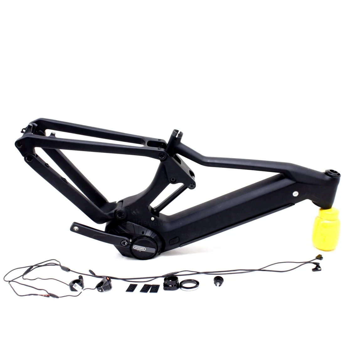 Bafang M500 M510 M600 Mid Drive Motor Carbon Fiber Mtb Bike 29 Inch Full Suspension Frame  E Bike Frame Kit With Battery