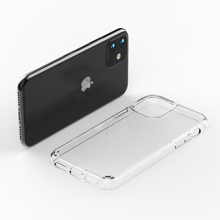 Для Iphone 12 11Pro Max 6 7/8 плюс XR XS MAX Чехол для мобильного телефона прозрачный прозрачная акриловая задняя крышка чехол из мягкого силикона