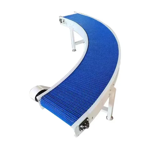 90 degree circular conveyor belt turning curved conveyor