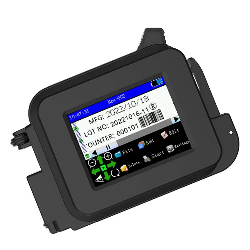 Mini Hand Jet Printer Ink Cartridge Portable Mini Handheld Inkjet Printer Expiry Date Batch Coding Machine Encoder
