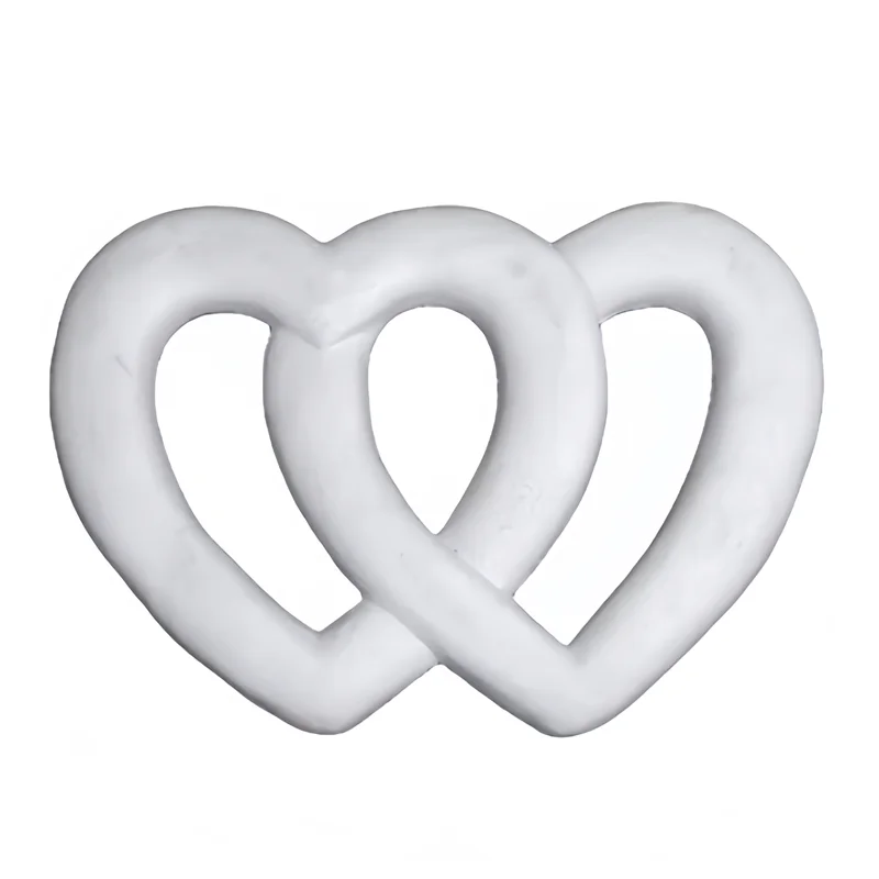 EPS Foam Heart Double Heart Shaped Styrofoam Mold for Wedding Decoration