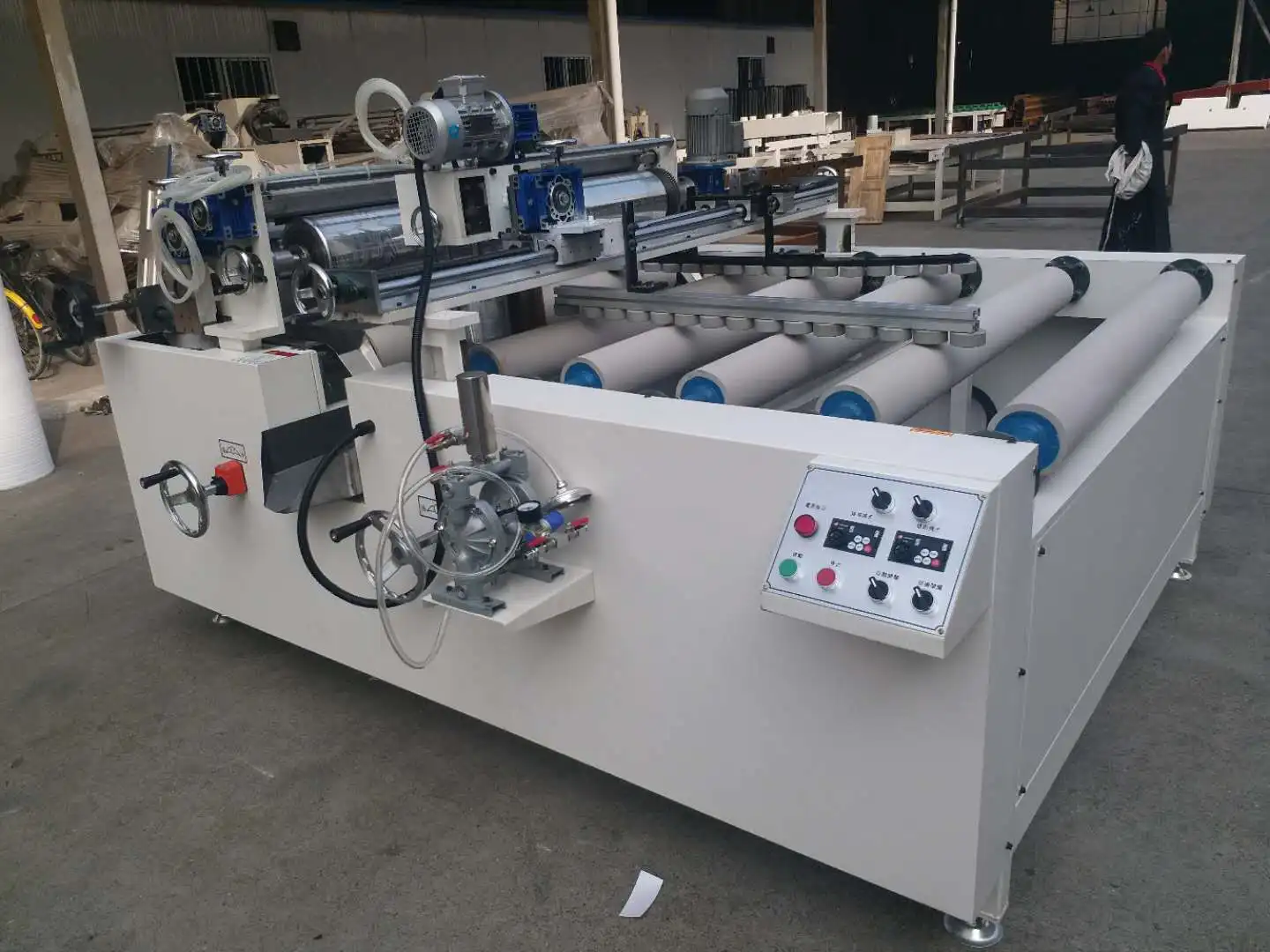 Automatic lacquer spray line wooden door painting machine for woodworking industry