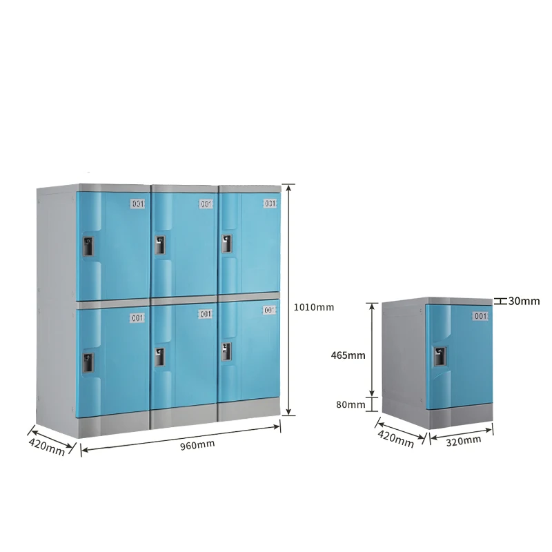 Wholesale waterproof abs plastic lockers outdoor smart parcel locker 2 tier locker