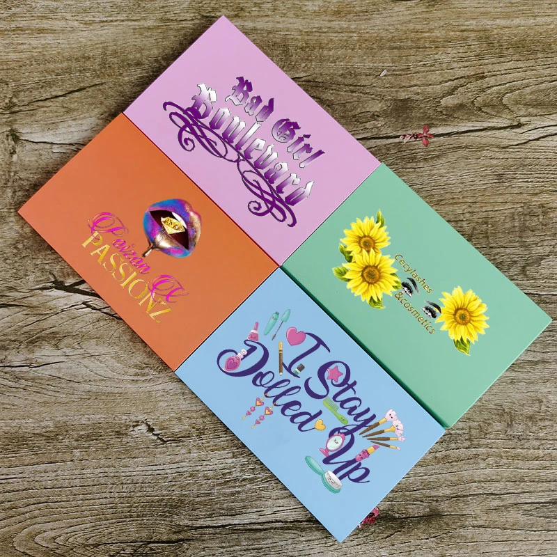 Very nice bamboo container artist makeup mixing beauty eyeshadow palette  with good quality