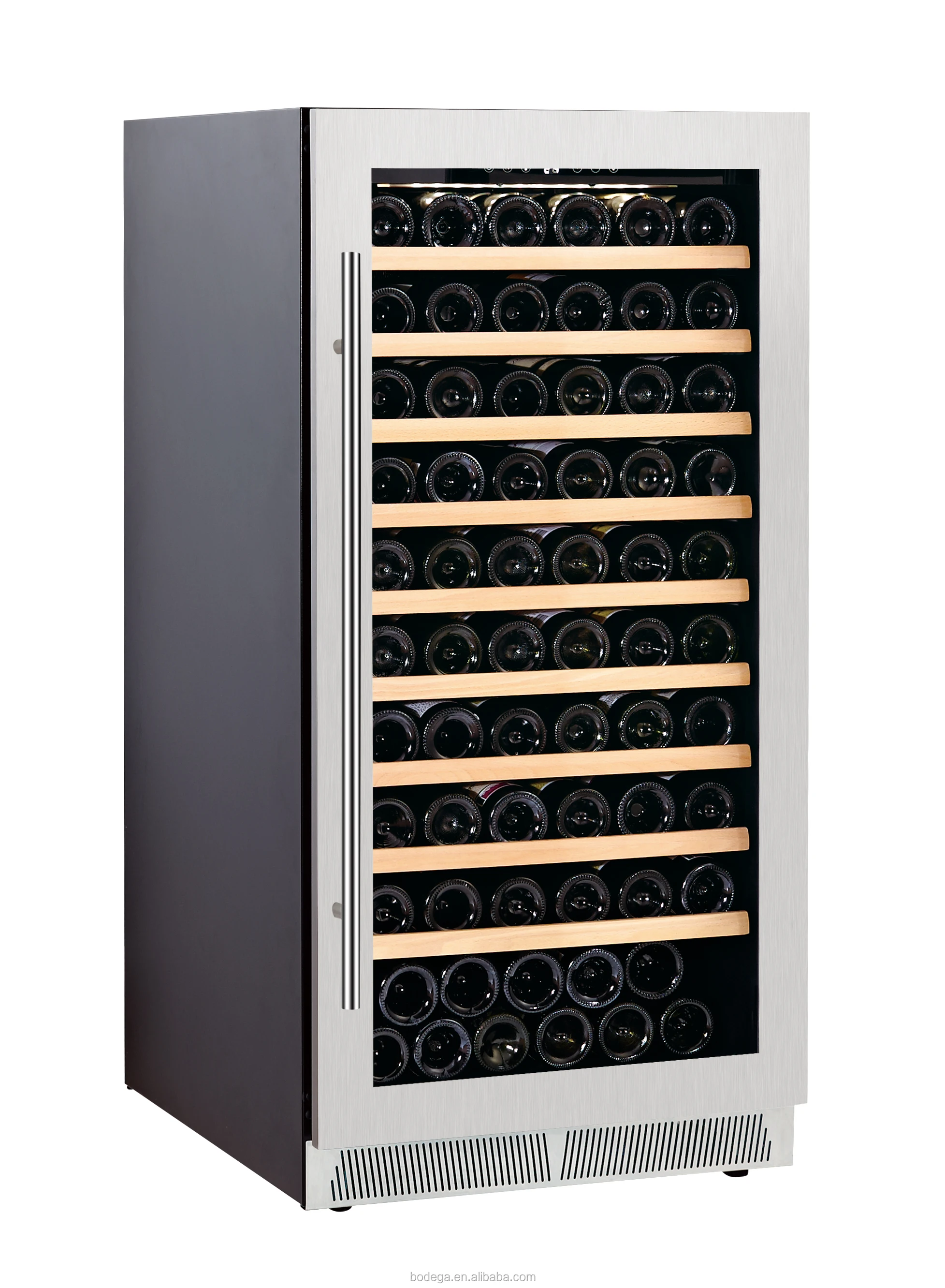 Wine Refrigerators Wooden Cooler refrigerator Wine Cellar Bar Freezer For Sale High-End Free Standing wine chiller OEM