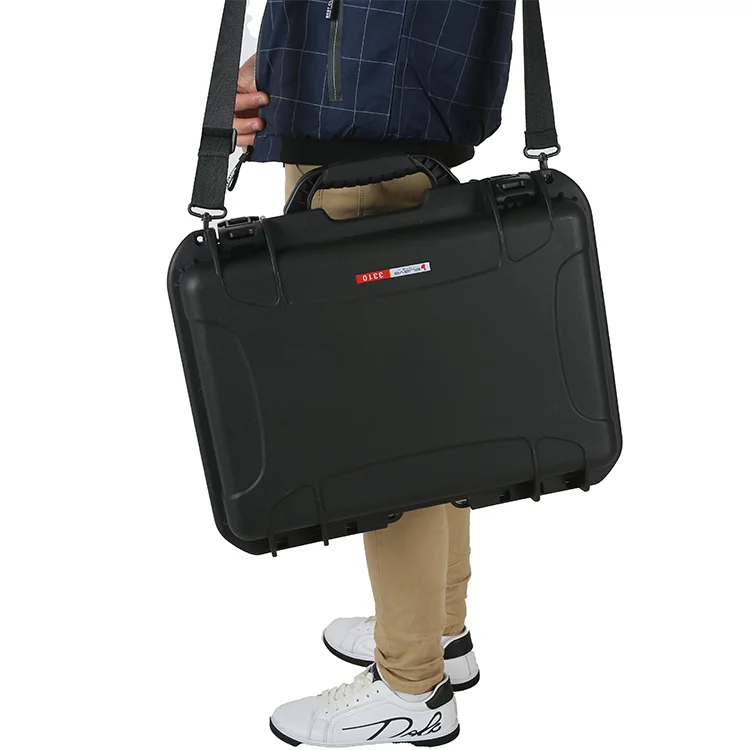 waterproof heavy duty storage equipment transport shockproof plastic tool case