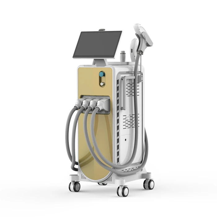 7 in 1 Diode laser ipl elight Super  HR nd yag rf Multifunctional Laser Beauty Machine adss diode laser hair removal