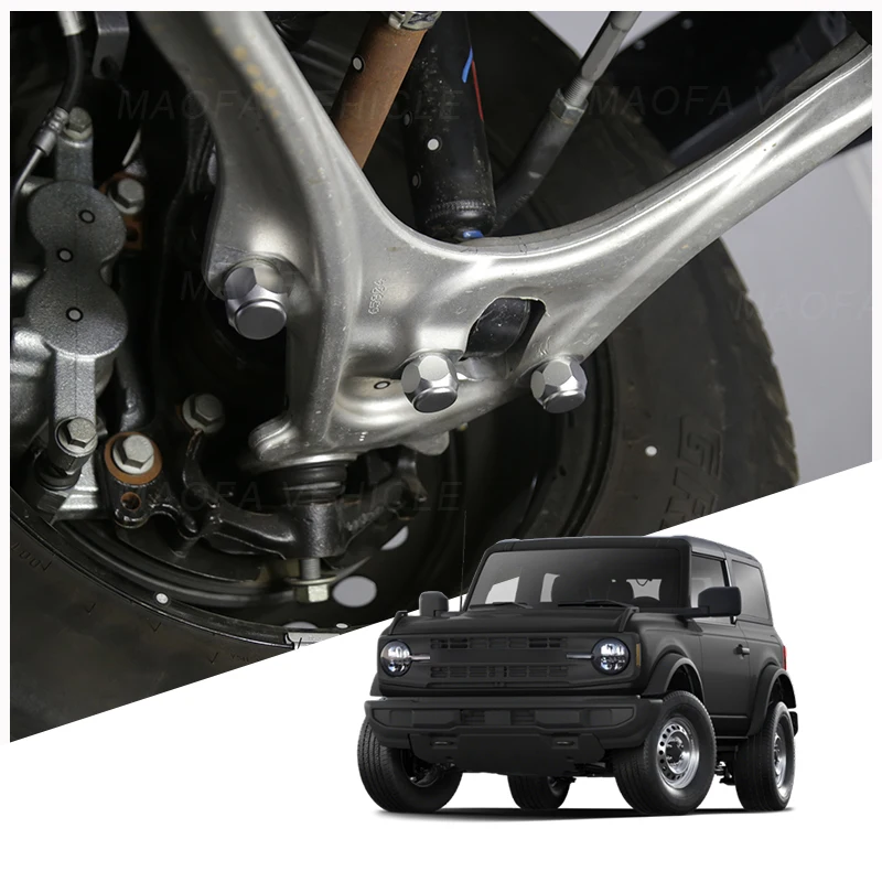 2021 2022 2023 Car accessories body parts Aluminum alloy base plate screw protection covers for Ford Bronco