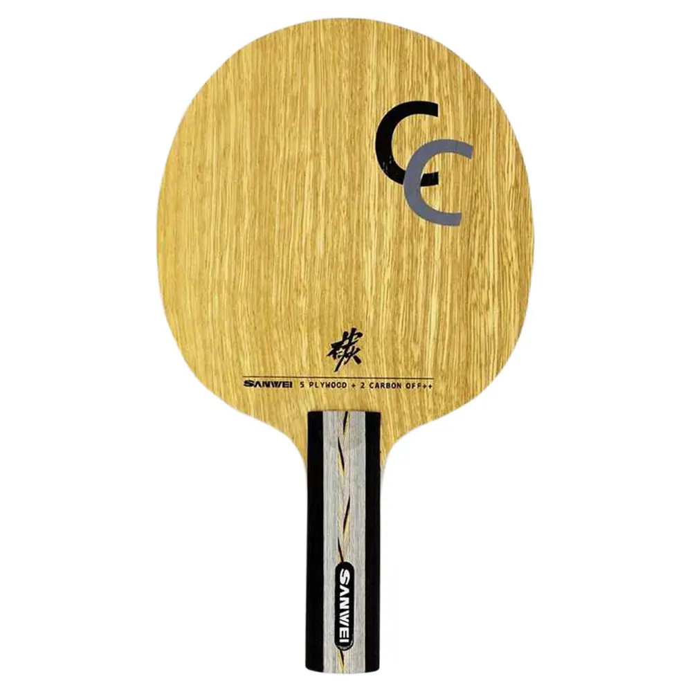Hot sale Sanwei CC LD carbon five layer wood 73 g light table tennis bat blade
