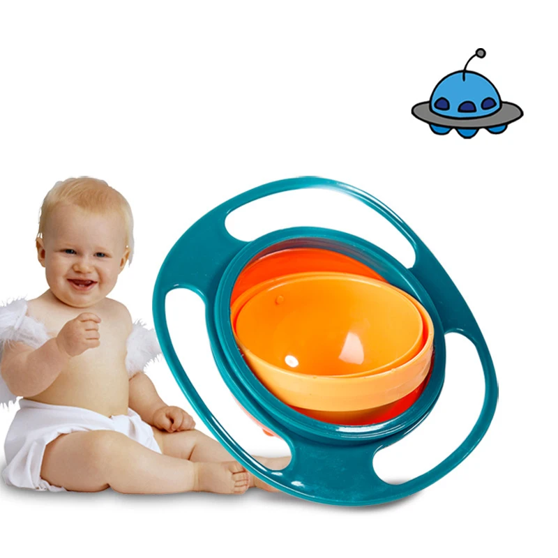Factory Wholesale Hot Sale Preemptive Children Bowl 360 Degree Rotating Balance Bowl Baby Bowl