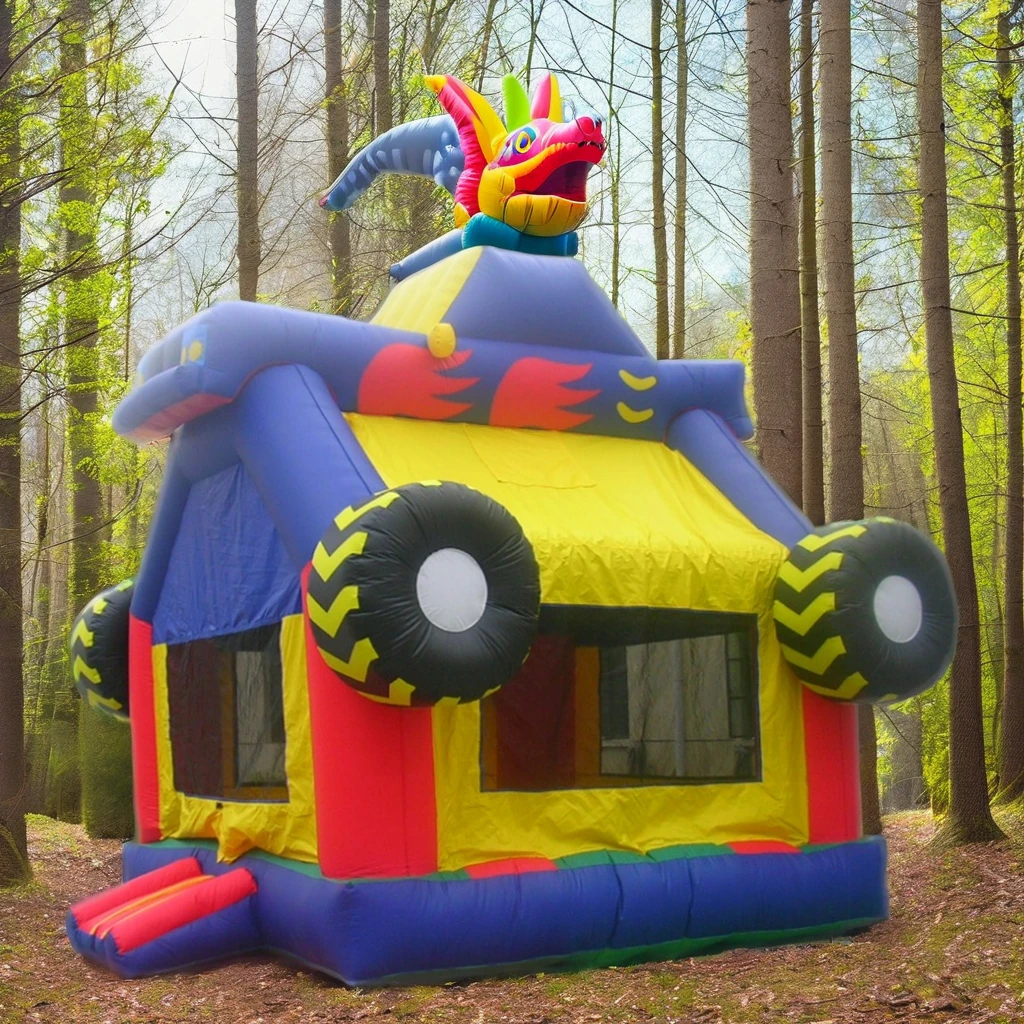 Unisex Inflatable Monster Truck Bouncer PVC Jumping Castle Pool Park Amusement Features Model Number Bouncy 1 Piece Searched All