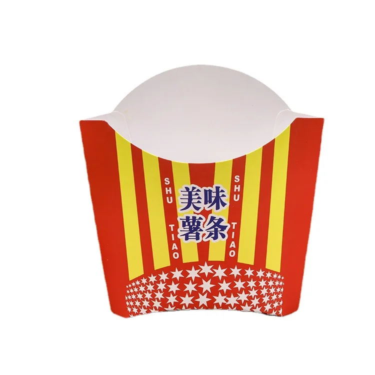 Food Snacks Store Custom Logo Take Away Potato Fish And Chips Box Packaging French Fries Box
