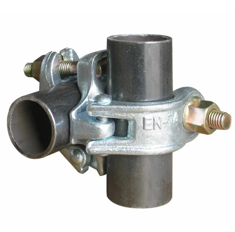 Galvanized Steel Scaffolding Pressed Accessories Scaffold Forged Double Swivel Coupler Fixed Clamp Coupler fastener pipe fixing