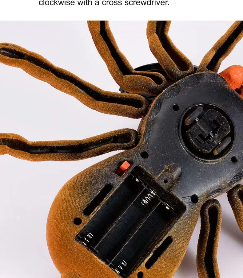 Electric Infrared Remote Control Large creeping Spider Toy