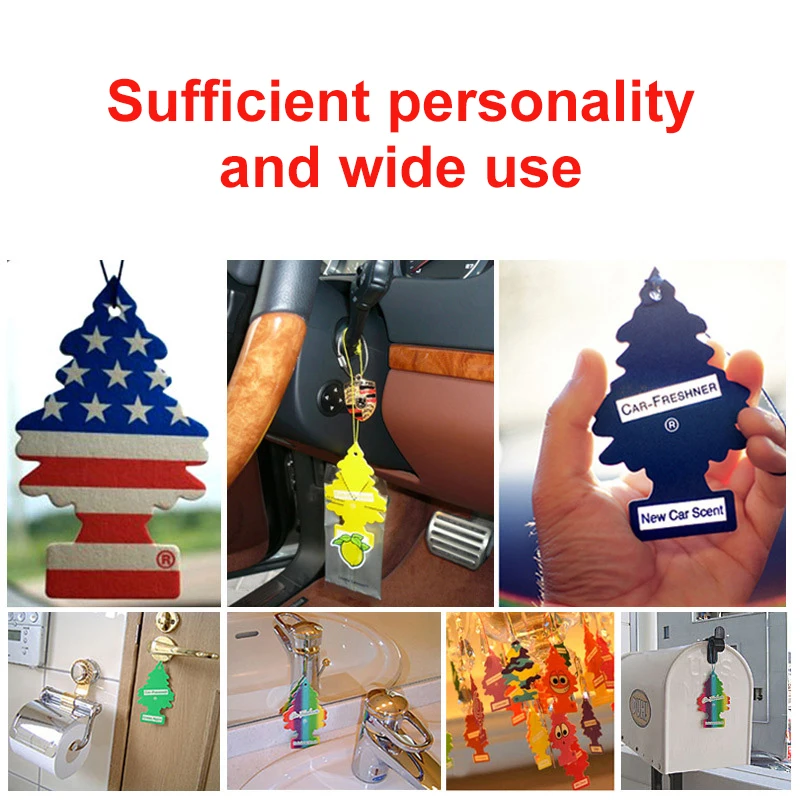 Custom Design Cotton Color Paper Ice Air Freshen Car Scents Fresher