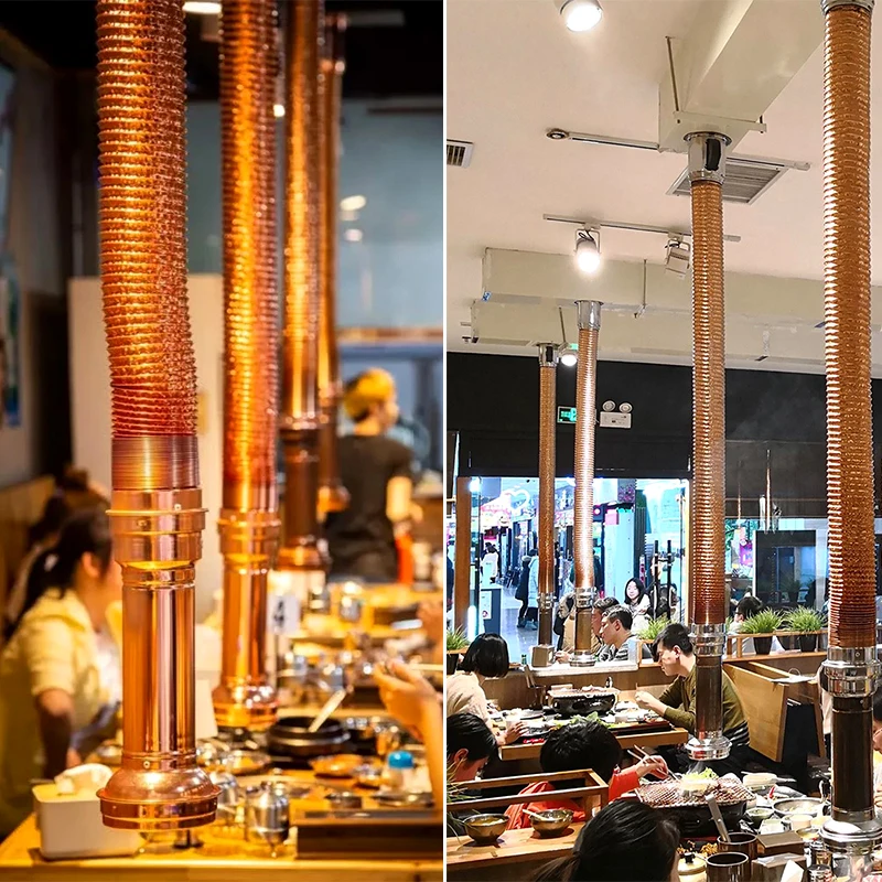BBQ accessories Korean high-quality ceiling type BBQ exhaust/Korean barbecue pipe/Smoke extractor for grill