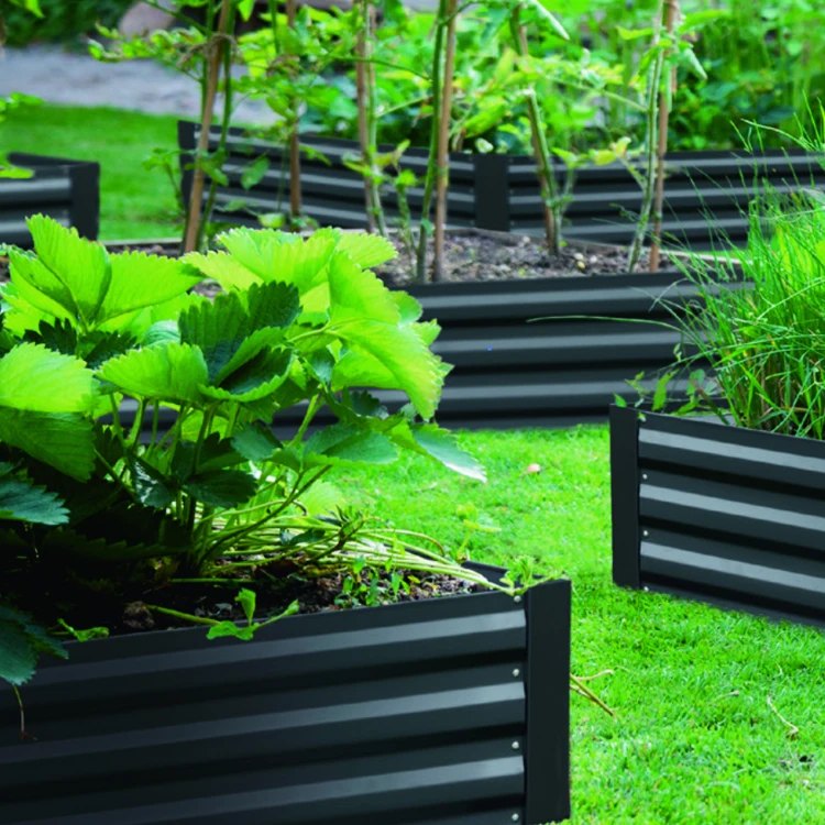 wholesale zinc planting galvanized metal vegetable steel planter box raised bed garden