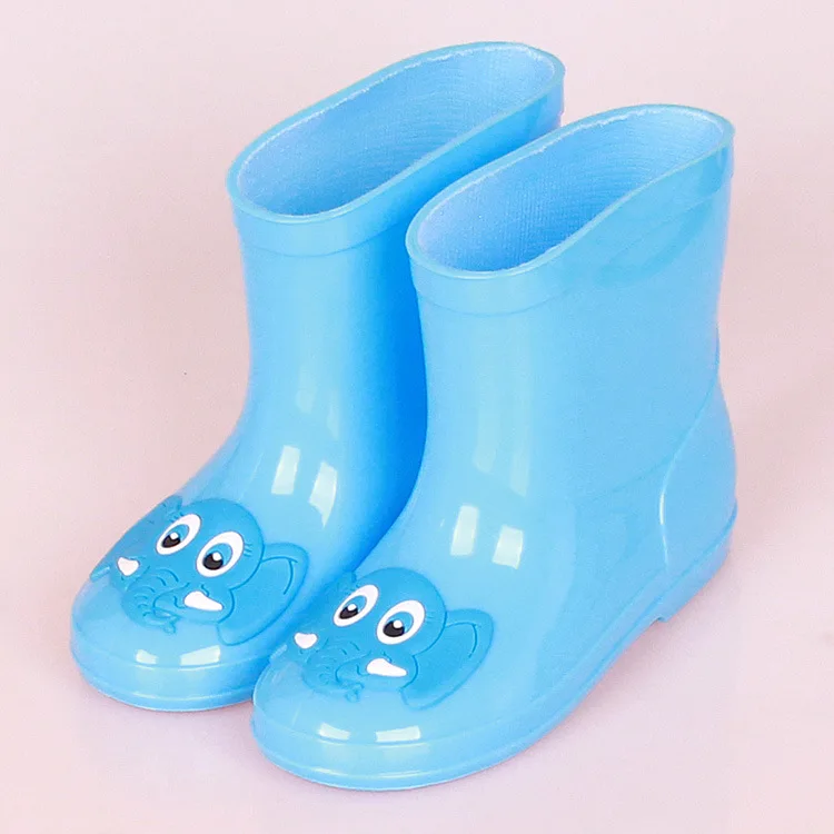 Yellow duck rabbit cat elephant kids rain boots children pvc color boots waterproof kids cute cheap rain boots for boy and girl