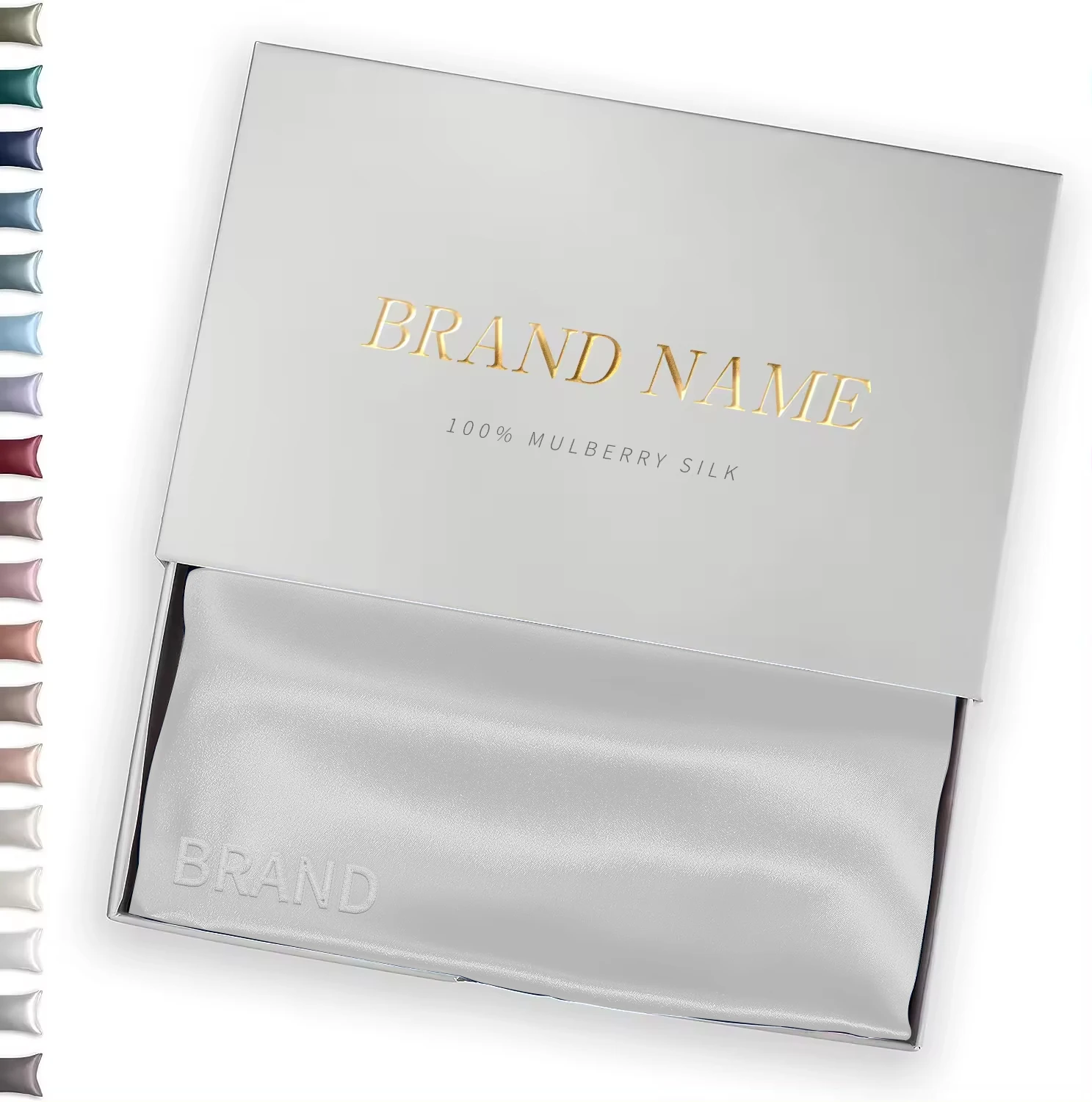 19/22/25 Momme Pure Silk Pillowcase,100% Mulberry Silk Pillow Case,Custom LOGO Silk Pillow Case