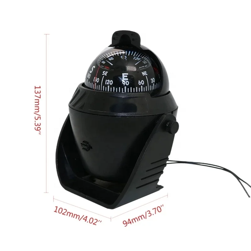 Boat Vehicle Car Navigation Compass lC760 Sea Navy Marine Electronic Ship High Precision Positioning LED Night Light