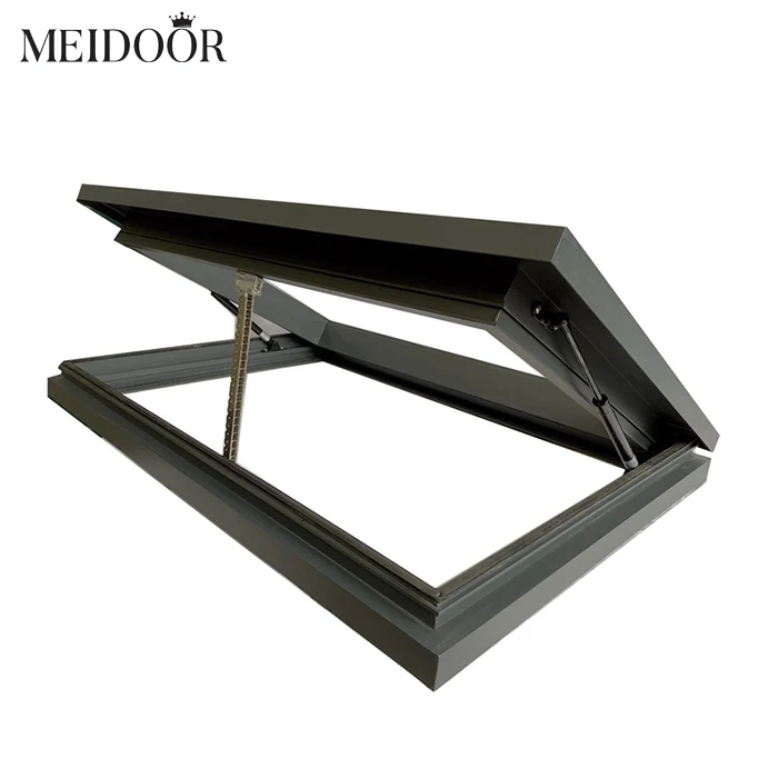 Wholesale Custom Artificial Blinds Motorized Sky Aluminum Double Glass Round Soundproof Skylight Roof Window