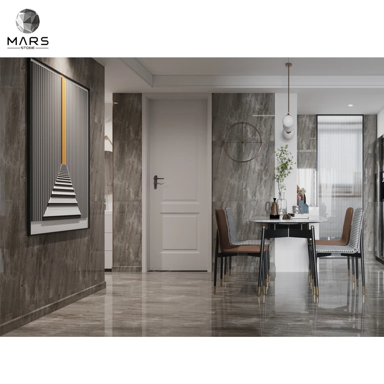 Роскошный серый мраморный пол и настенная плитка дом модный Декор тщеславие Топы каменная плита