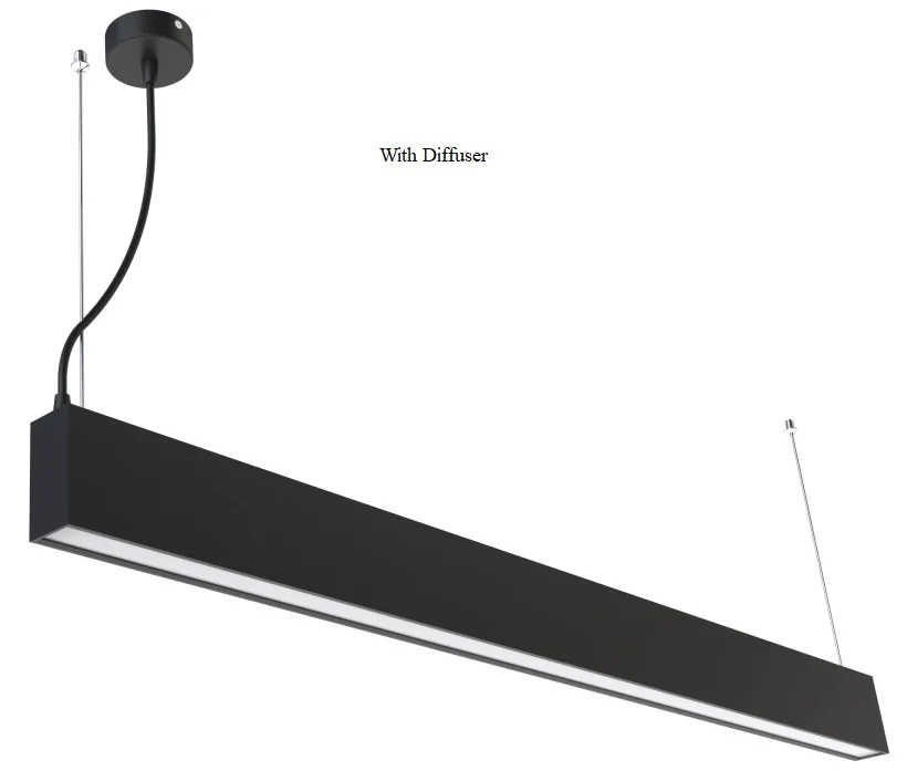 30W up-down pendant light direct/indirect illumination Led suspended linear downlight