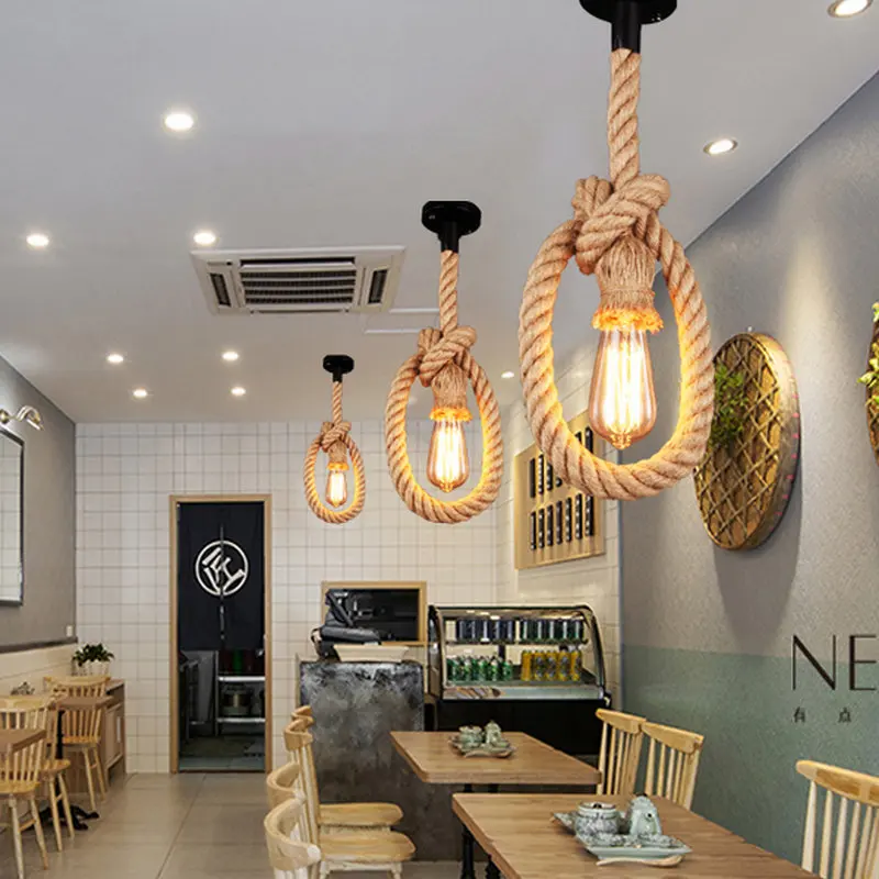 
Industrial Edison Bulb Pendant Hanging Lamp for Living Room Kitchen Dining Room Loft Hallway Retro Interior Decorating Luminary 