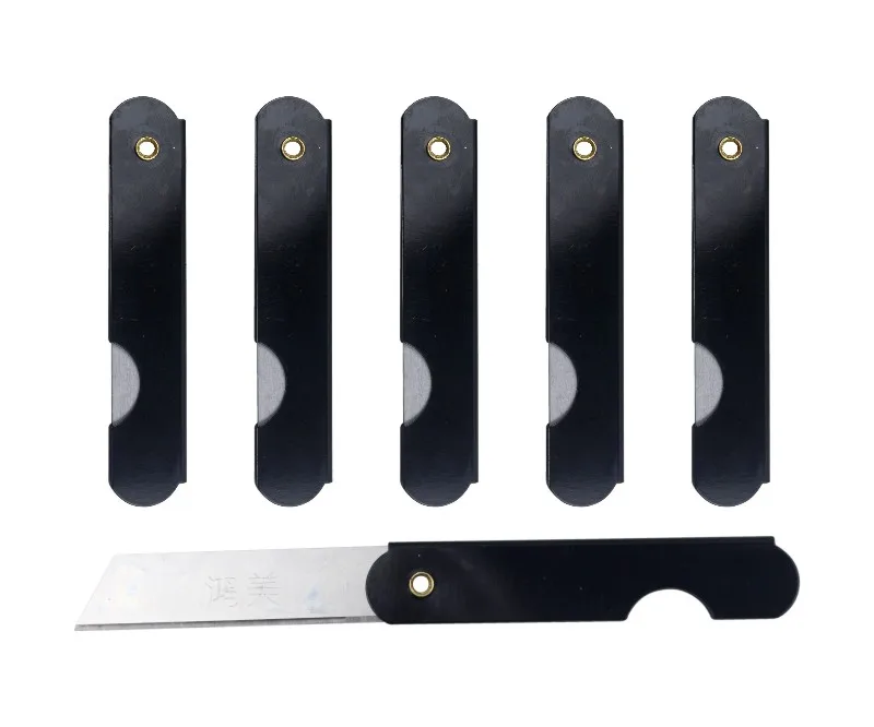 Black mini portable knife Students practical knife Children craft knife pencil sharpener