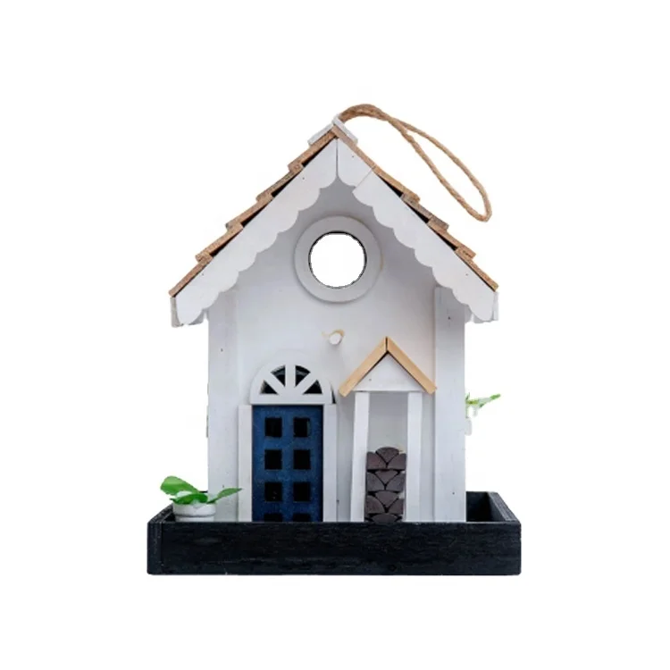 DIY Exquisite Wooden Hanging Bird House Bird Feeder
