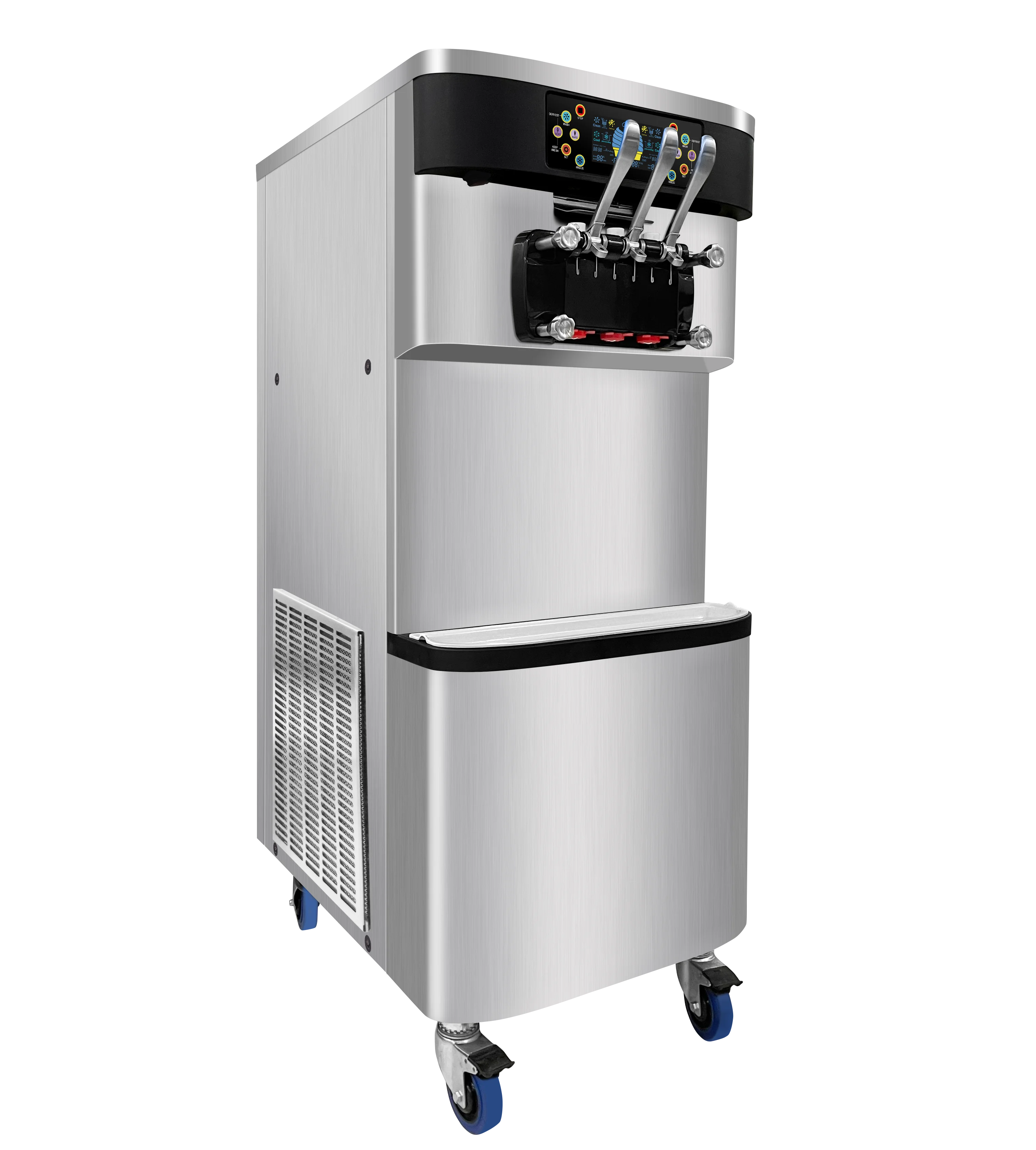 Restaurant Big Size Continuous Ice Cream Making Commercial Soft Serve Ice Cream Making Machine