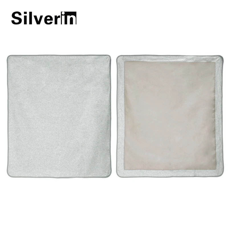 New product summer organic cotton EMF protection shielding wifi baby blanket with silver fabric