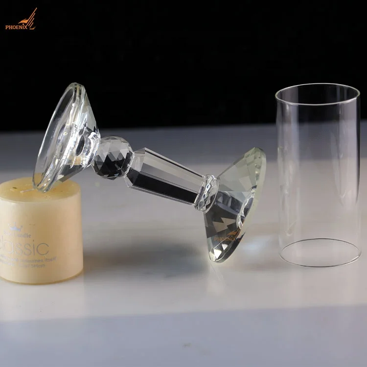 Wholesale glass tube shades crystal candelabra centerpieces wedding table decorations candle holder set of 3