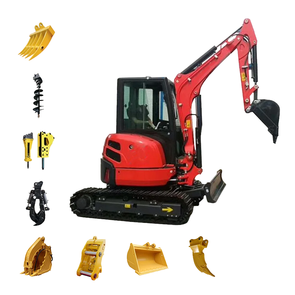 FREE SHIPPING! mini excavators hyundai used kubota/yanmar engine small digger CE/EPA/EURO 5 compact mini excavators 1 ton prices