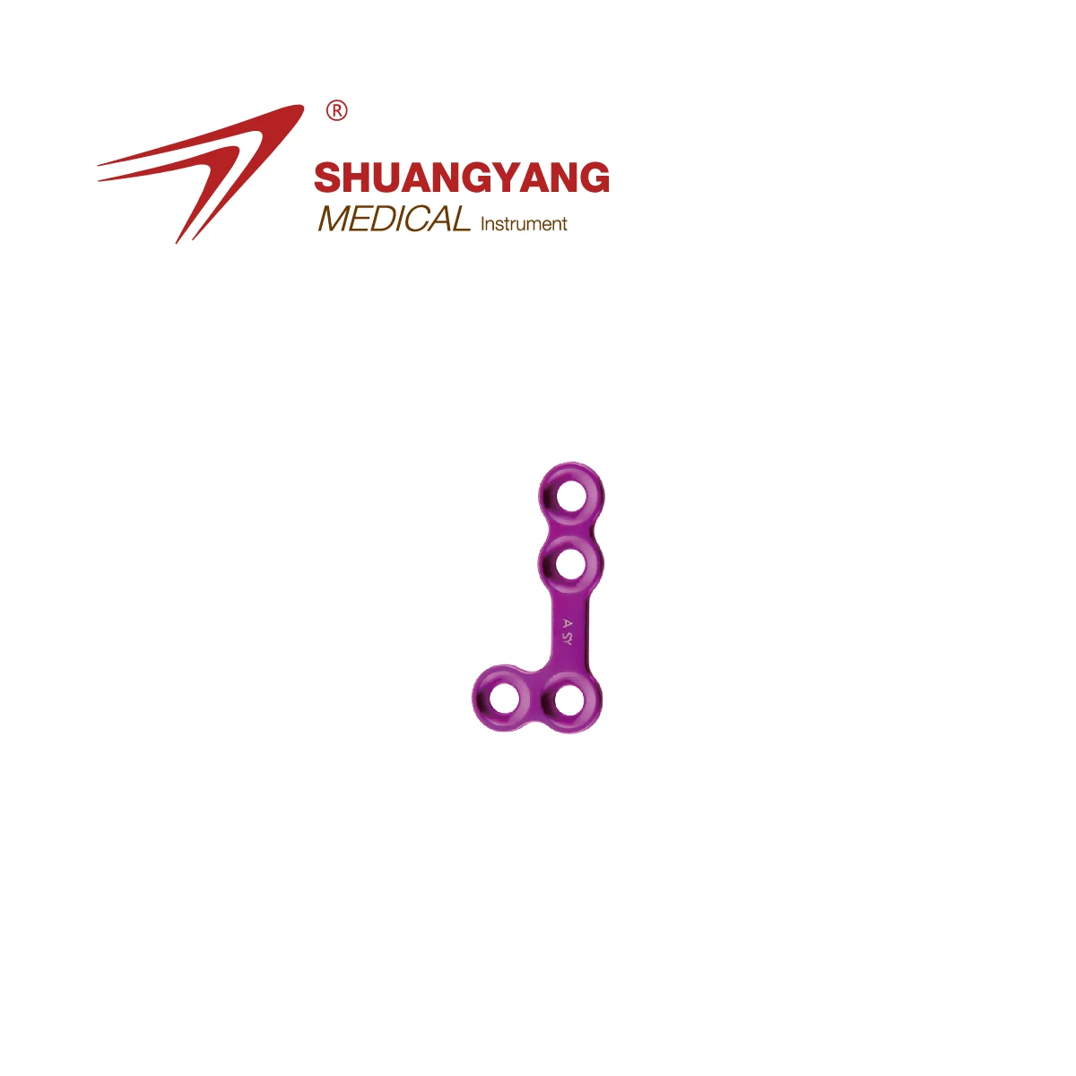 maxillofacial micro 90 degree L locking plate, orthopedic implant titanium plate and screw