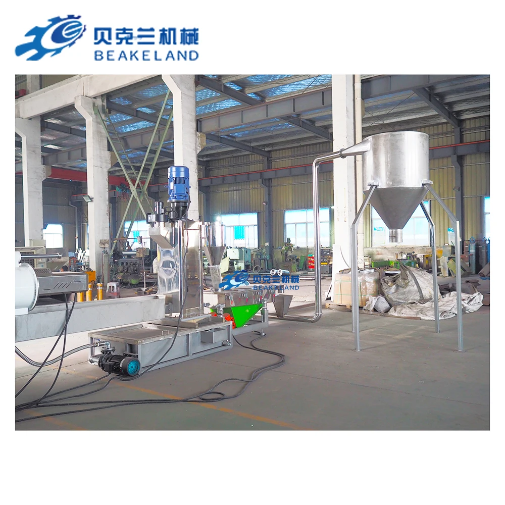 BKL 1000 kg/h cascade granulator with thermocompactor water ring cutting machine for processing PE PP film big bags