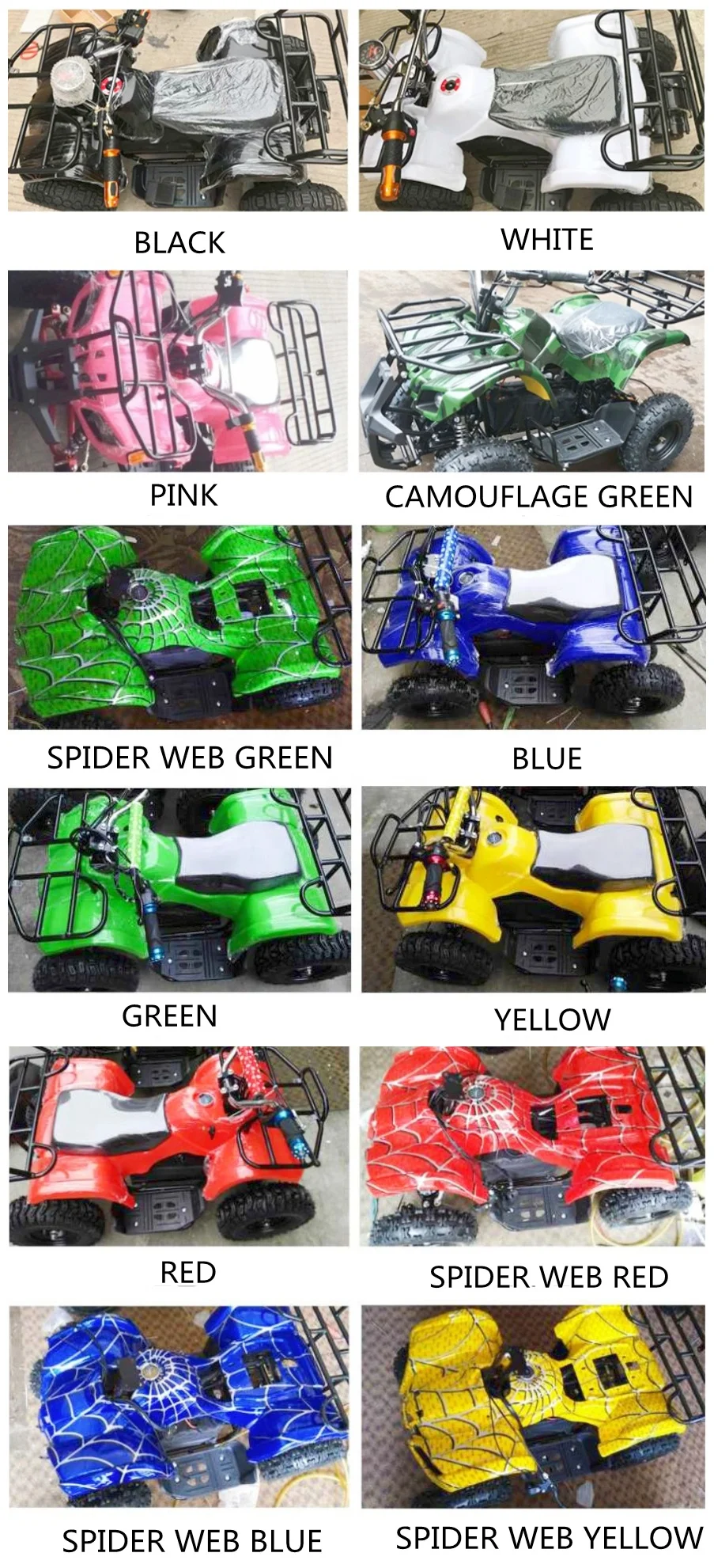Cheap Chinese atv quad 49cc Gasoline 4 Wheels Buggy 50CC Kids ATV