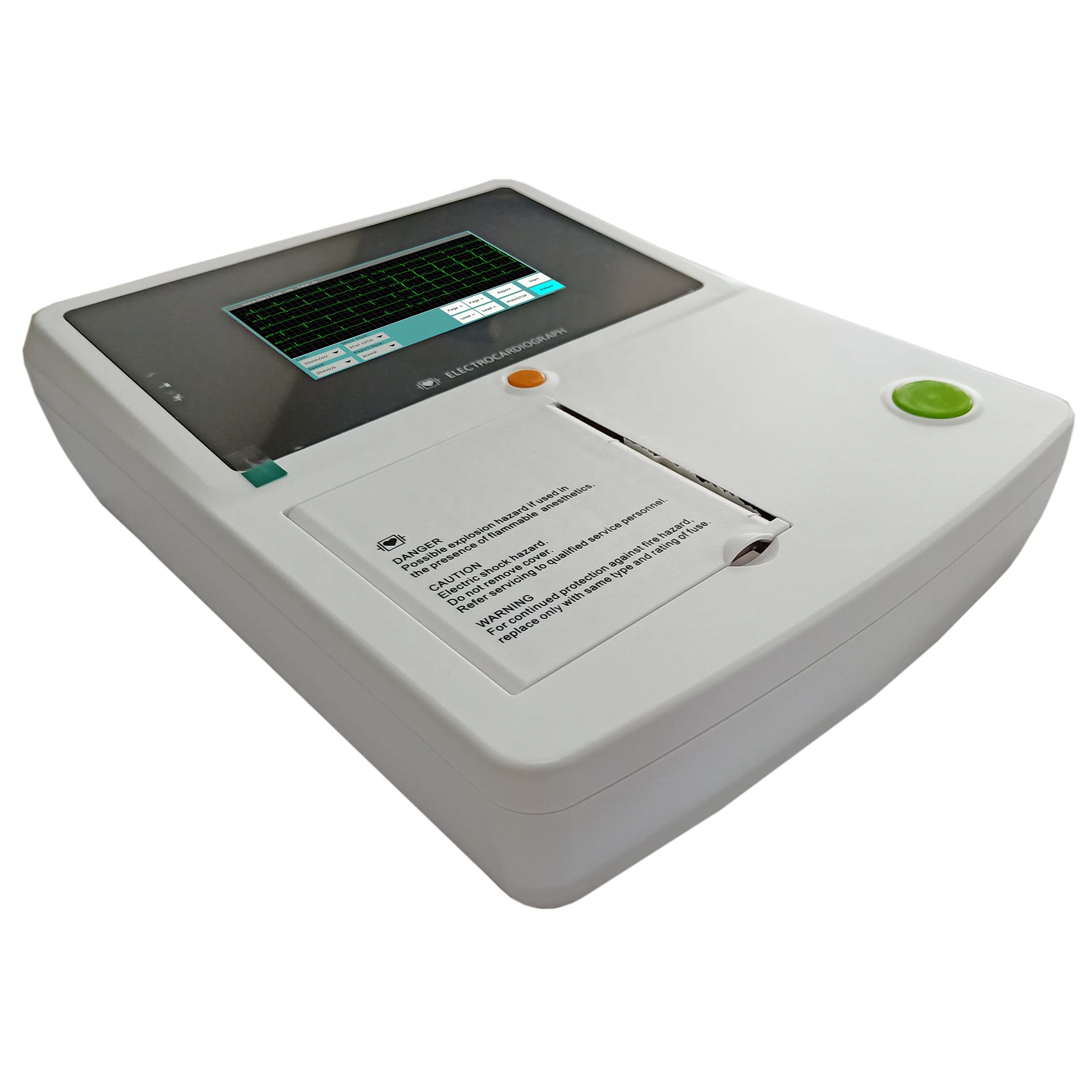 Medical Equipment 4.3/7 inch TFT Touch Screen N1 Single Channel PC Ecg Machine with hidden handle