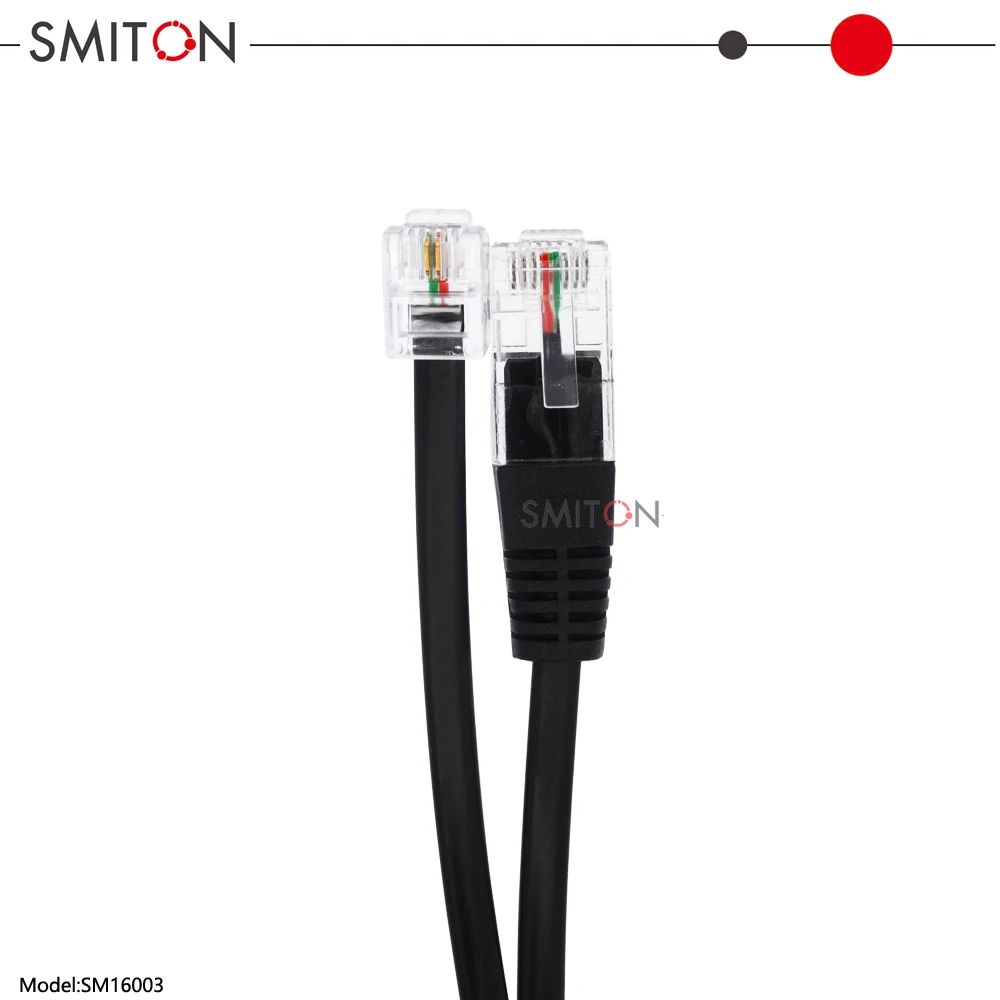 6P2C - 8P2C Modular Telephone Extension Cord