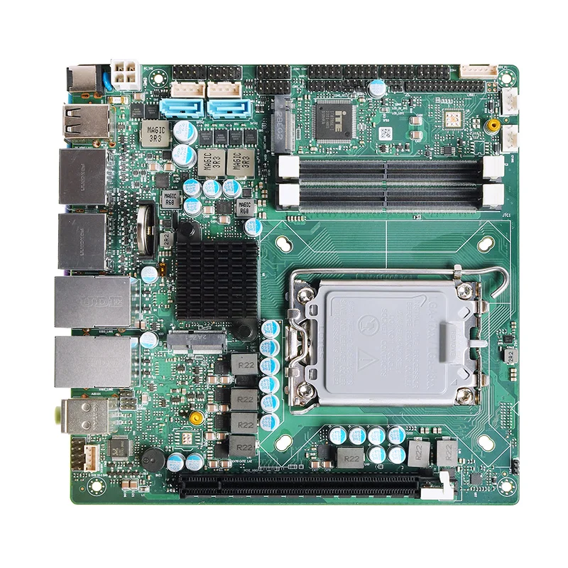 itx mainboard 12th/13TH LGA1700 Alder Lake-S chipset B660 DDR5 64GB  HD VGA DP pcie_x16 gaming pc ATX power 200W GAMING PC