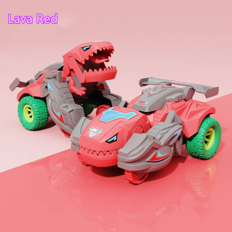 Устойчивый к падениям вращающийся гоночный деформированный трюковый автомобиль игрушка динозавр автомобиль игрушка