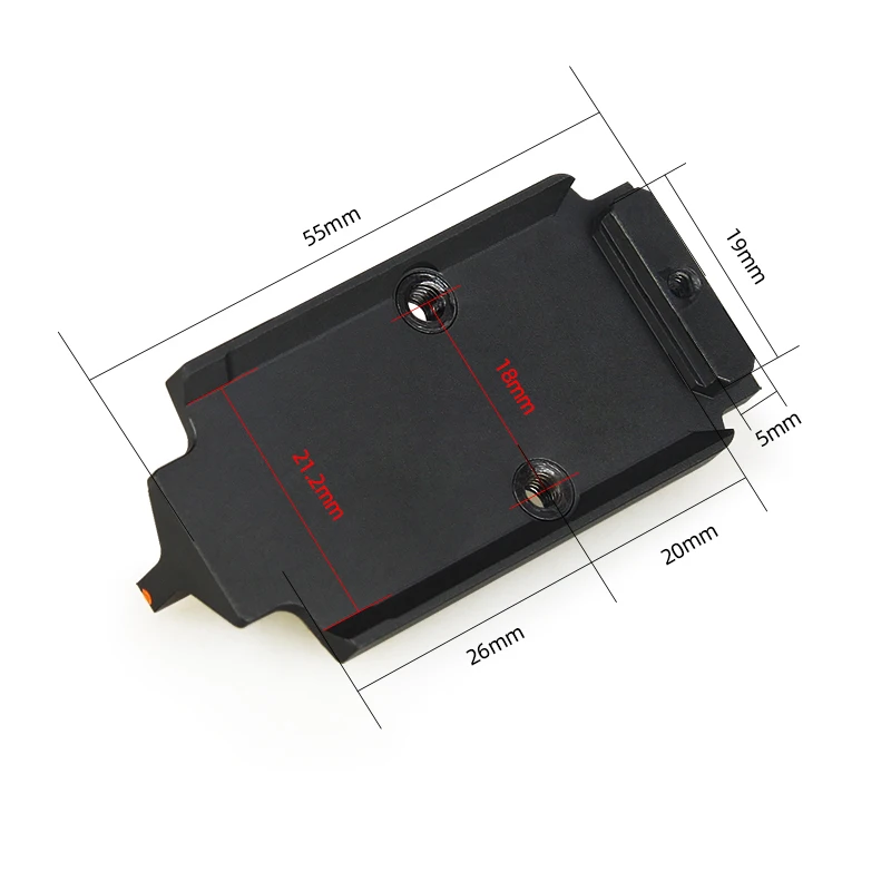 Red Dot Sight Battle Plate with fiber precisely cover and protect a slide HK24-0235 universal red dot plate