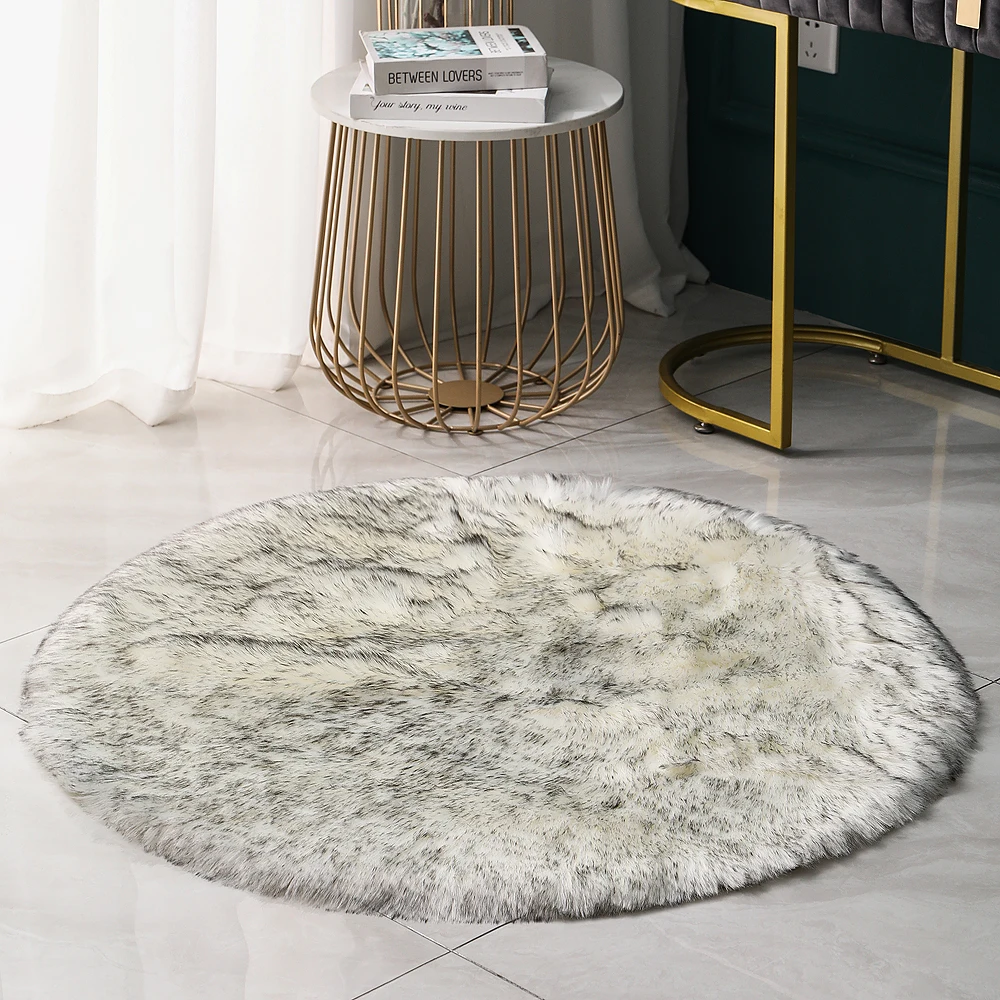 Fluffy mats floor carpet rugs living room bedroom area rug fluffy rugs plush shaggy faux fur carpet for wedding