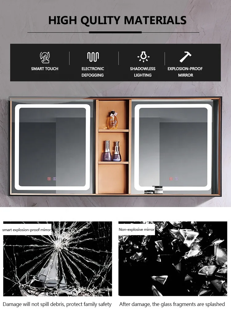 
LED lighting Mirror Cabinets for bedroom or bathroom 