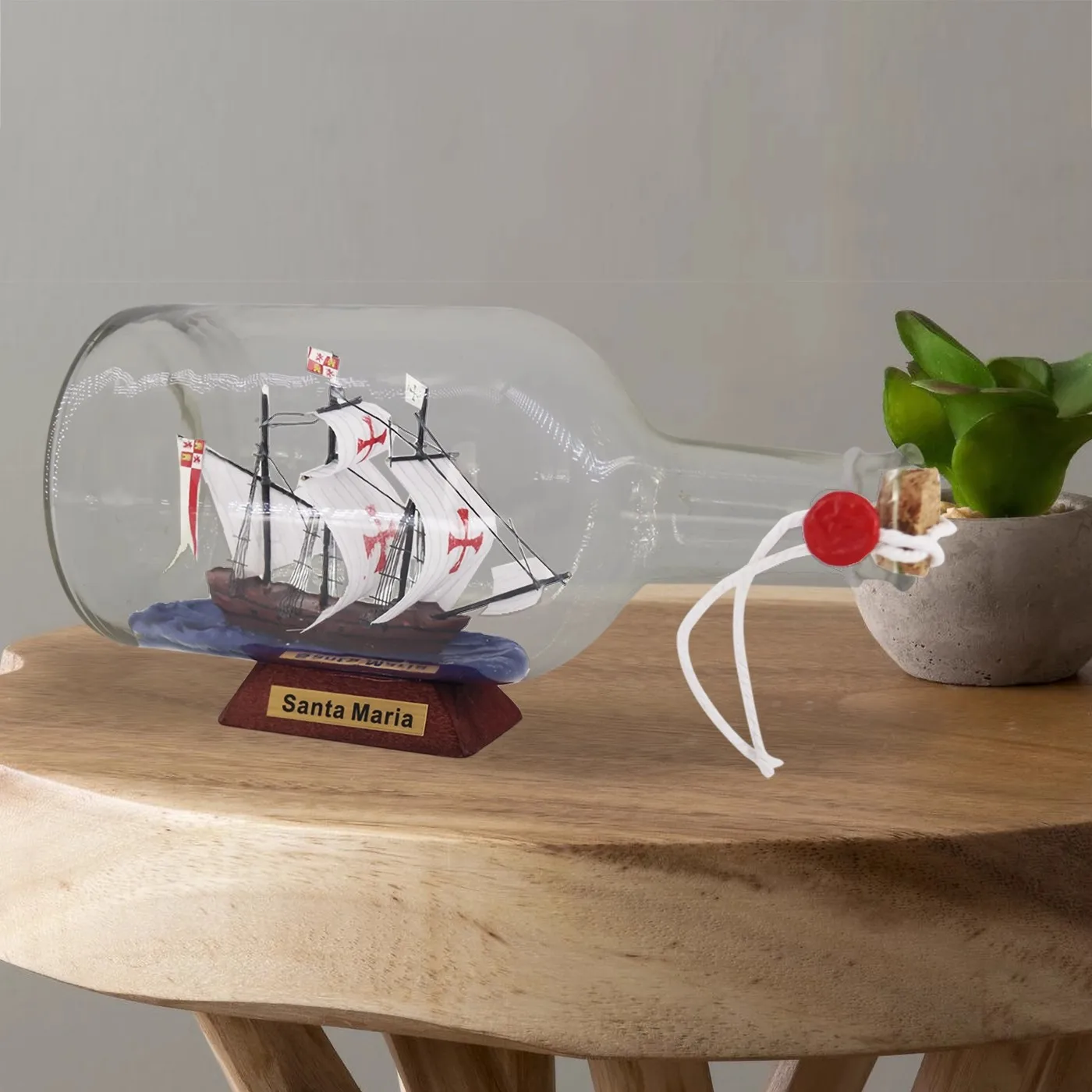 Passat black pearl belem santa maria pirate ship in bottle Drift Glass nautical Decoration novelty wishing bottle ship souvenir