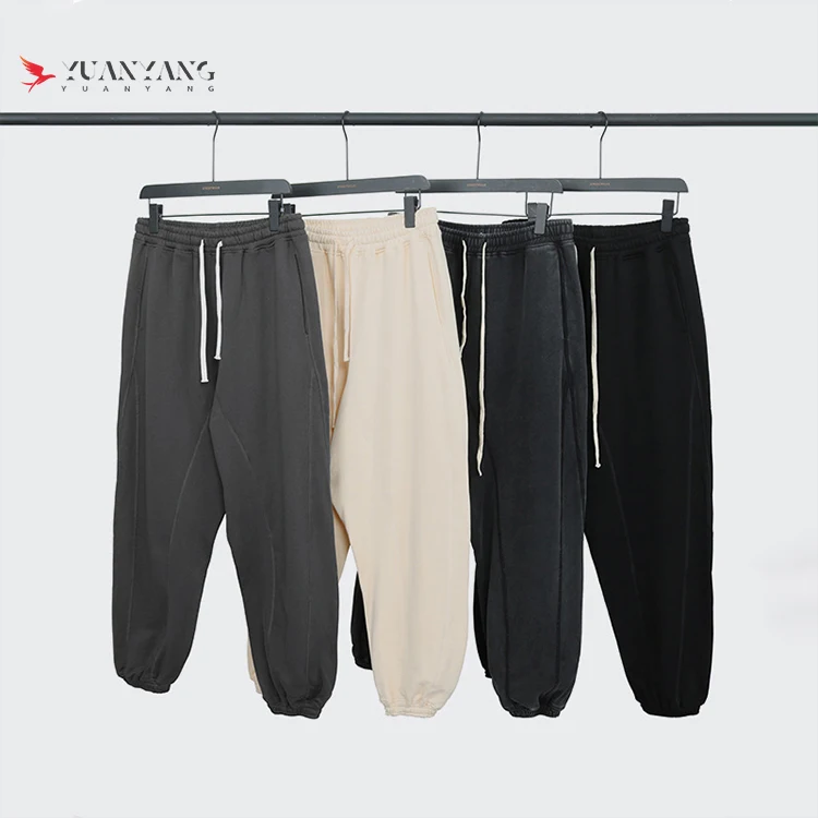 Широкие женские толстые Непринужденные хлопковые французские махровые спортивные брюки с карманами