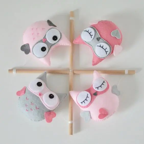 
cute bed hanging felt mobile baby toy baby mobile for crib customizable 